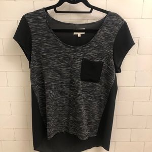 Lou & Grey dual fabric tshirt